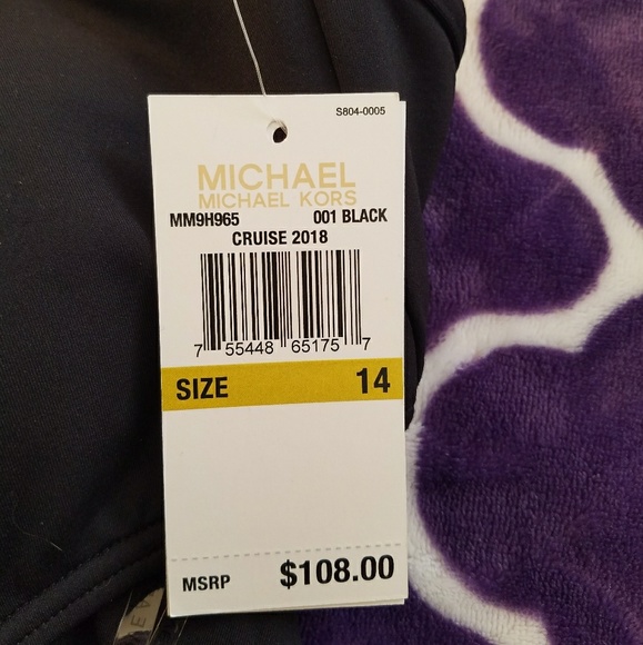 •Michael Kors• black cut out one piece swimsuit - Picture 5 of 6